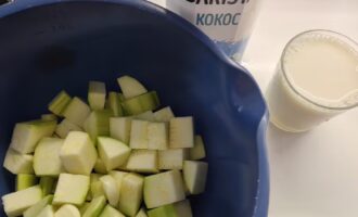 Кабачок и коксовое молоко