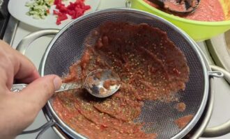 остатки массы в сито
